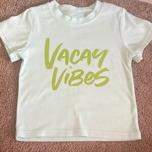 Kids 'Vacay Vibes' T-Shirt - Light Green
